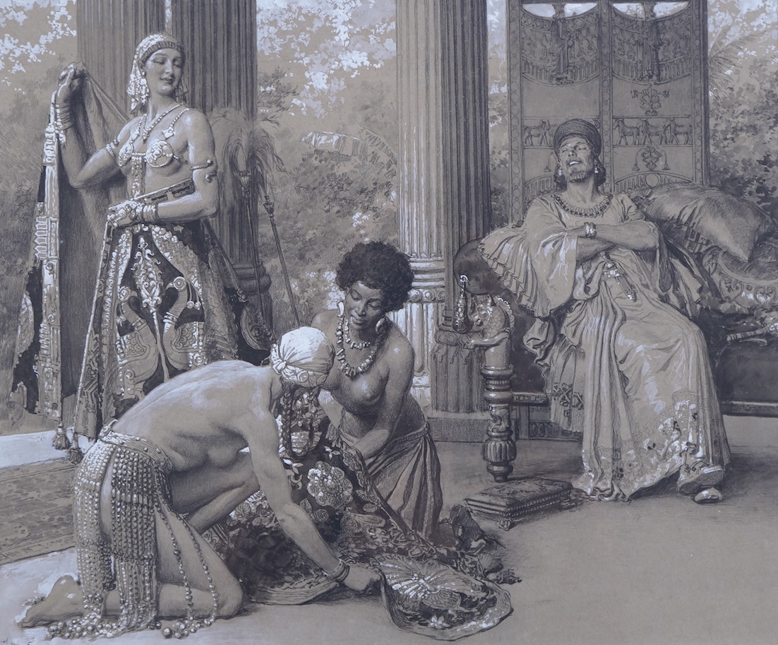 Fortunino Matania, Italian (1881-1963), 'Garments for his lady' or 
